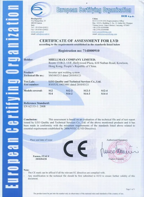 CE-Certificate